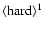 ${\rm\langle hard\rangle^1}$