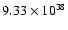 $9.33\times10^{38}$