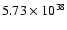 $5.73\times10^{38}$