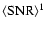 ${\rm\langle SNR\rangle^1}$