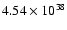 $4.54\times10^{38}$