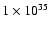 $1\times10^{35}$