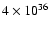 $4\times10^{36}$