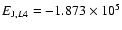 $E_{{\rm J},L4}=-1.873\times 10^5$