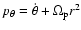 $p_\theta =
\dot{\theta}+\Omega_{\rm p} r^2$