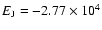 $E_{\rm J}=-2.77\times 10^4$