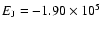 $E_{\rm J}=-1.90\times 10^5$