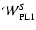 ${\cal W}^S_{\rm PL1}$