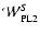 ${\cal W}^S_{\rm PL2}$