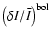 $\left ( { {\delta I} / \bar{I} } \right )^{\rm bol}$