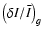 $\left (\delta I / \bar{I} \right)_{g}$