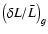 $\left (\delta L / \bar{L} \right )_g$
