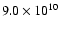 $9.0\times10^{10}$