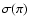 $\sigma(\pi)$