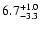 $\rm 6.7^{+1.0}_{-3.3}$
