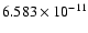 $6.583\times 10^{-11}$