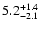 $\rm 5.2^{+1.4}_{-2.1}$