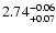 $\rm 2.74^{-0.06}_{+0.07}$