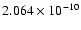 $2.064\times 10^{-10}$