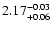 $\rm 2.17^{-0.03}_{+0.06}$