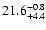 $\rm 21.6^{-0.8}_{+4.4}$