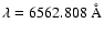 $\lambda = 6562.808~\AA$