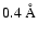 $0.4\ \AA$