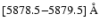 $[5878.5{-}5879.5]~\AA$