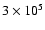 $3\times10^{5}$