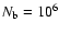 $N_{\rm b}=10^6$