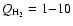 $Q_{\rm H_{2}}= 1{-}10$