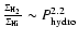 $\frac{\Sigma_{\rm
H_{2}}}{\Sigma_{\rm H {\sc i}}} \sim P_{\rm hydro}^{2.2}$