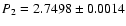 $P_{2}=2.7498 \pm 0.0014$