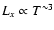 $L_x \propto T^{\sim 3}$