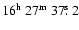 $16^{{\rm h}}~27^{{\rm m}}~37\hbox{$.\!\!^{\rm s}$ }2$