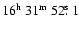 $16^{{\rm h}}~31^{{\rm m}}~52\hbox{$.\!\!^{\rm s}$ }1$