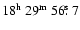 $18^{{\rm h}}~29^{{\rm m}}~56\hbox{$.\!\!^{\rm s}$ }7$
