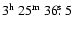 $3^{{\rm h}}~25^{{\rm m}}~36\hbox{$.\!\!^{\rm s}$ }5$
