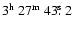 $3^{{\rm h}}~27^{{\rm m}}~43\hbox{$.\!\!^{\rm s}$ }2$