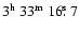 $3^{{\rm h}}~33^{{\rm m}}~16\hbox{$.\!\!^{\rm s}$ }7$