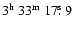 $3^{{\rm h}}~33^{{\rm m}}~17\hbox{$.\!\!^{\rm s}$ }9$