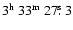 $3^{{\rm h}}~33^{{\rm m}}~27\hbox{$.\!\!^{\rm s}$ }3$