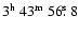 $3^{{\rm h}}~43^{{\rm m}}~56\hbox{$.\!\!^{\rm s}$ }8$
