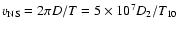 $v_{\rm NS} = 2\pi D/T = 5\times 10^7 D_{2}/T_{10}$