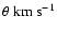 $\theta ~\textrm{km}~\textrm{s}^{-1}$