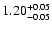 $1.20^{\rm +0.05}_{-0.05}$