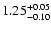 $1.25^{\rm +0.05}_{-0.10}$