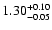 $1.30^{\rm +0.10}_{-0.05}$