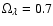 $\Omega_{\lambda}=0.7$