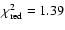 $\chi^{2}_{\rm red}=1.39$